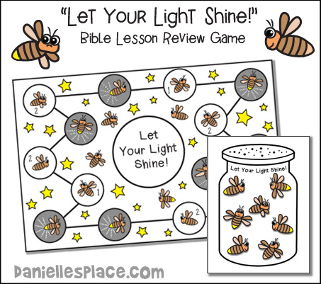 "Let Your Light Shine" Bible Lesson Review Game