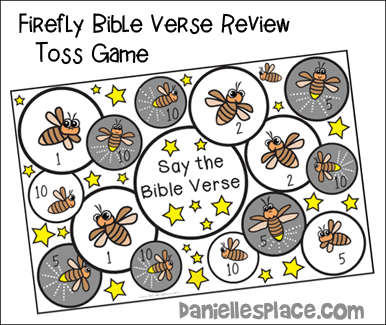 Firefly Toss Game Bible Verse Review Game