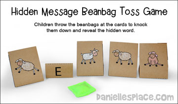 "Hidden Message" Bean Bag Toss Bible Game for Sunday School