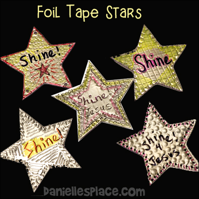 Foil Tape Stars for Space Theme VBS