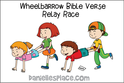 Wheelbarrow Bible Verse Review Relay Game