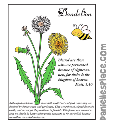 Beatitudes Bee Coloring Sheet Poster