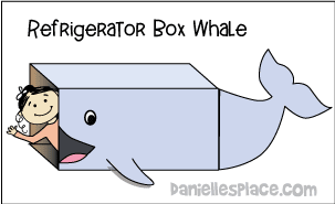 Refrigerator Box Whale Classroom Display
