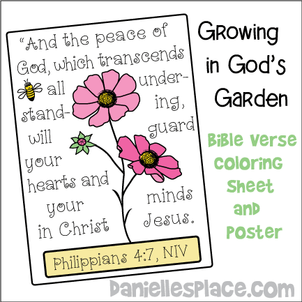 Cosmos Bible Verse Coloring Sheet and Poster