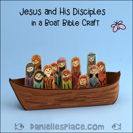 Disciples in a Boat Bible Craft for Children's Ministry