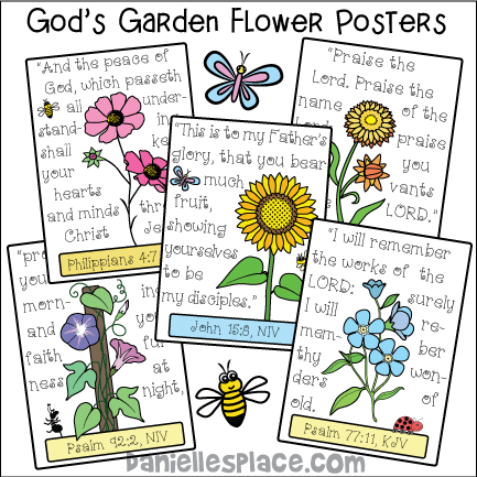 Growing in God's Garden Flower Posters