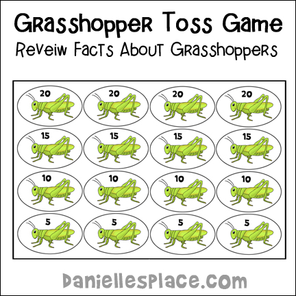 Grasshopper Facts Review Toss Game