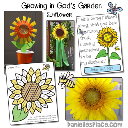 Growing in God's Garden Sunflower-themed Bible Lesson with Crafts and Bible Games