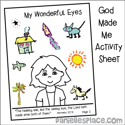 God Made Me - What Do You See? Activity Sheet