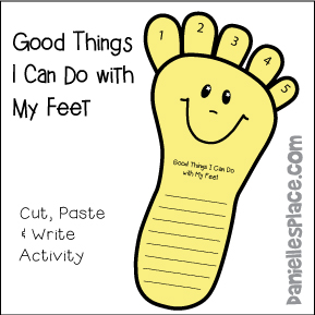 Good Things I Can Do With My Feet Activity Sheet