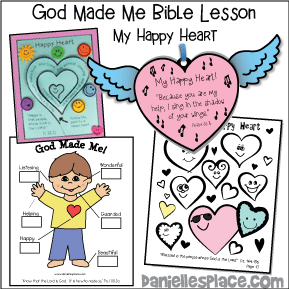 God Made Me - My Happy Heart Bible Lesson for Children - Creation Bible Lesson