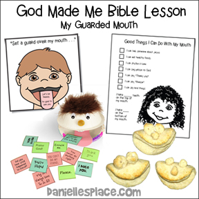God Made Me Bible Lesson - My Guarded Mouth
