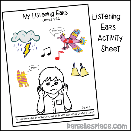 My Listening Ears Activity Sheet