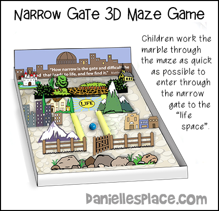 Narrow Gate 3D Maze Game for Children's Ministry 