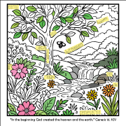 Genesis 1:1 Bible Verse Search and Find Sheet - KJV and NIV