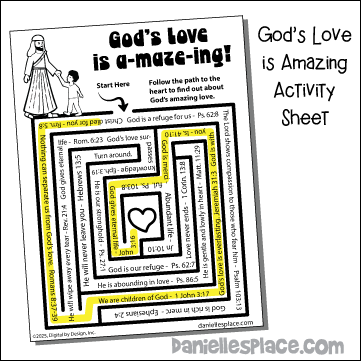 God's Love Is Amazing Activity Sheet