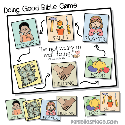 Printable Bible Game About Doing Good from 2 Thessalonians 3:13