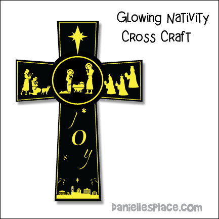 Glowing Christms Cross Craft paper Craft for Children's Ministry from Daniellesplace.com Glowing Christms Cross Craft paper Craft for Children's Ministry from Daniellesplace.com
