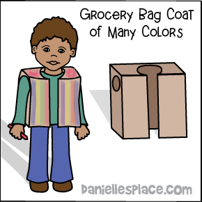 Grocery Bag Joseph's Coat of Many Colors Craft