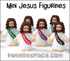 Mini Jesus Figures for Crafts and Children's Ministry