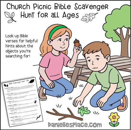 Church Picnic Bible Scavenger Hunt for Children's Ministry