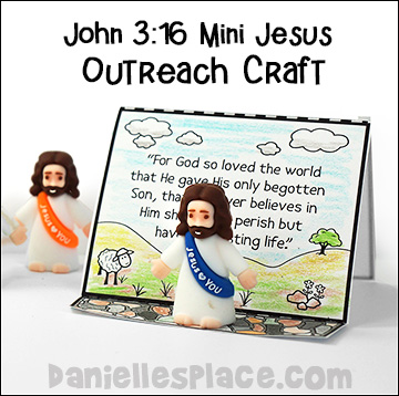 John 3:16 Mini Jesus Outreach Craft for Children's Ministry