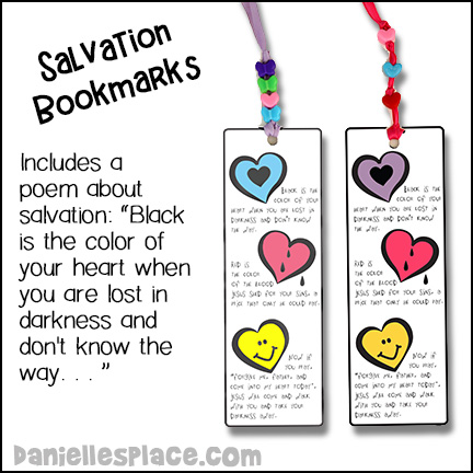Salvation Bookmarks Craft for Children's Ministry