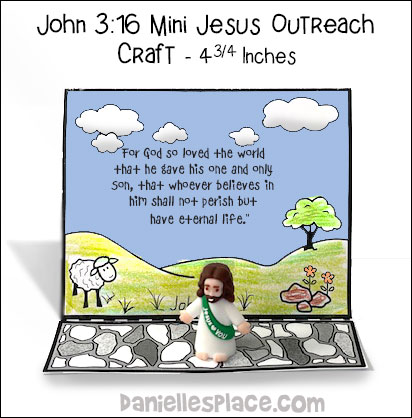 John 3:16 Mini Jesus Outreach Craft for Children's Ministry