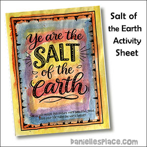 Salt of the Earth Activity Sheet