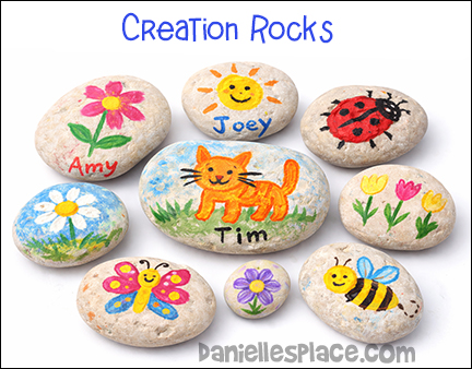 Creation Rocks Craft for Hopscotch Game