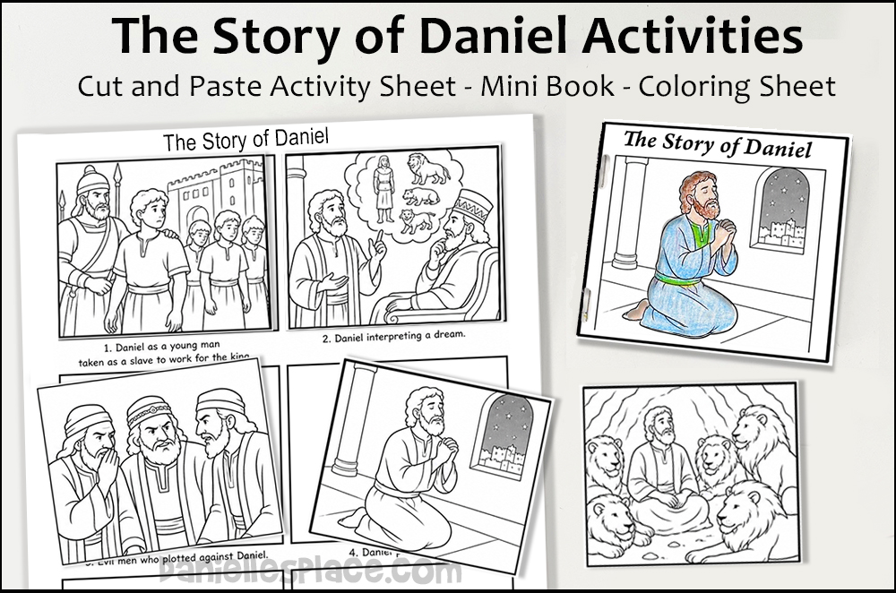 Cut & Paste Activity Sheet for the Story of Daniel