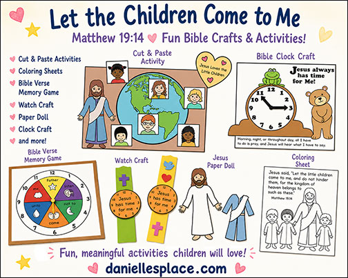 Jesus Has Time for Me Bible Lesson for Children - Let the Little Children Come to Me Bible Lesson