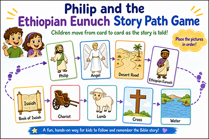 Philip and the Ethiopian Eunuch Story Path Game