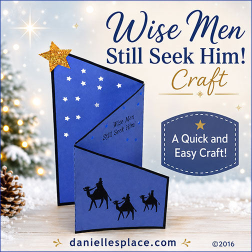 Wise Men Triptych Craft - Fanfolded Christmas Display Craft