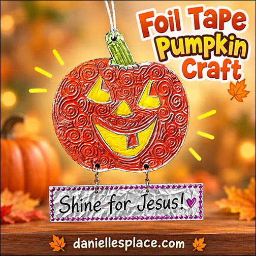 Foil Take Pumpkin Craft Halloween Decoration