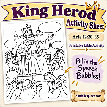 King Herod Fill-in-the-bubble Activity Sheet