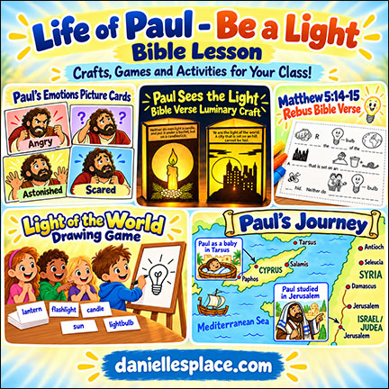 Life of Paul 2 - Be a Light Bible Lesson for Children