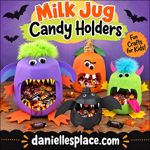 Milk Jug Candy Holders for Halloween