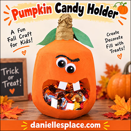 Halloween Milk Jug Pumpkin Candy Holder Craft for Kids