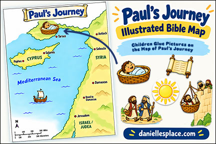 bible map of pauls journey
