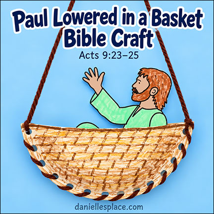 Apostle Paul in a Basket Bible Craft