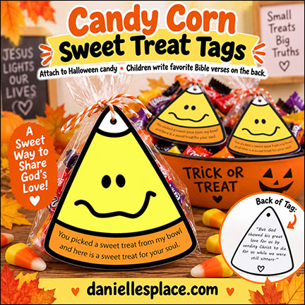 Sweet Treat Tags for Halloween Treats - Craft and Outreach Activity