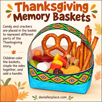 Thanksgiving Memory Baskets Craft for Thansk
