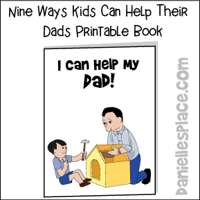 I Can Help My Dad Printable Book for Father's Day