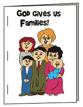 God Gives Us Families Printable Book for Sunday School