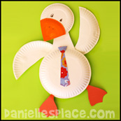 Gander Paper Plate Craft for Kids www.daniellesplace.com