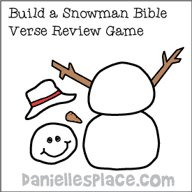 Build a Snowman Bible Verse Review Game from www.daniellesplace.com