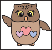 Owl printable Valentine's Day Card Craft for Kids