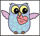 "Whoo Likes You" Printable Valentine's Day Card Craft for Kids