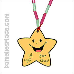 Let Your Light Shine! Star Bible Necklace Craft